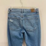 American Eagle  Jeans Blue 90's Low Rise Skinny Kick Distressed Sz 00 Photo 5