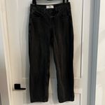 Hollister  low rise taper baggy jeans 6 long 28 long washed black  Photo 1