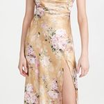 ASTR the Label Gaia Mustard Floral Midi Dress XS Photo 0