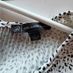 Adrianna Papell  Black and White Patterned Blouse Photo 3