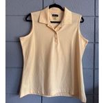 NWOT Women's Greg Normal Butter Yellow Academia Golf Tennis Polo size XL Preppy Photo 1