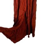 Lush Clothing Lush Belted Button Front Shirt Maxi Dress Womens M Rust Boho Casual Photo 4