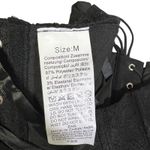 Black Lace Corset Top Women's Size M Boned Bustier Lingerie Steampunk Size M Photo 3