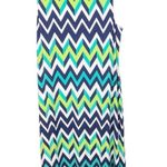 Jessica Howard NEW Zig Zag Print Sleeveless Maxi Dress with Slit Size Large Photo 1
