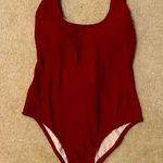 Kona Sol NWOT  Large Maroon One Piece Bathing Suit Photo 0