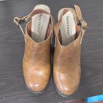 Pierre Dumas  block heel sling back‎ booties Brown Women's size 8 Photo 1