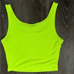 Neon yellow crop top Size M Photo 1