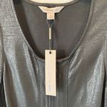 Calvin Klein Jeans Black Faux Leather Dress Size L NWT Photo 3