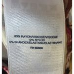 Lands' End  Floral Sheath Dress 16P Pink Red Stretch Sleeveless Knee Length Photo 6