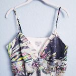 Karen Millen Vintage  Floral Bias Abstract Silk Embellished Mini Dress Photo 4