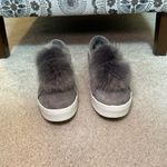 Sam Edelman Women's Leya Fashion Pom Pom Sneaker Gray Suede Size 10 Photo 2