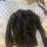 ZARA  Women's Black Leather long sleeve top Photo 2