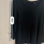 Donna Karan Black  long sleeve top Photo 3