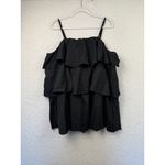 Ruffle Layered Tank Top Womens 5XL Black Adjustable‎ Strap Flowy Plus Size Chic Photo 1