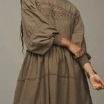 Anthropologie Pilcro Mock-Neck Swing Mini Dress, Size L Photo 5