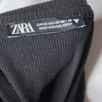 ZARA  Black Ruched Sides Mini Dress Photo 3