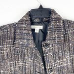 Coldwater Creek Gray Wool Blend Short Sleeves Side Pockets Blazer, Size 12 Photo 8