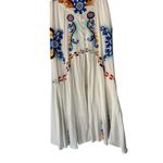 Embroidered Maxi Skirt White Boho Bohemian Cottagecore Festival Long Skirt‎ M Size M Photo 1