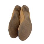 Tory Burch Melinda Cap Toe Ballet Flats Size 11 Tan Leather Black Patent Gold Photo 6