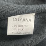 Cuyana  Classic Cotton Cashmere V-neck Sweater Black Size XS Silk Lightweight Photo 4