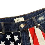 WLM Boutique American Flag Super High Waisted Denim Shorts Blue Size XL Photo 3