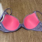 PINK - Victoria's Secret Victoria’s Secret PINK Wear Everywhere Lightly Lined Bra – Lavender Lace (32C) Photo 5