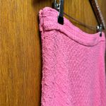 ZARA NEW Tweed Textured High Waist Midi Skirt Candy Barbie Long Pink XL NWT Photo 6