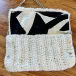 Lizette Handmade Cream White Crochet Clutch Chain Bag Evening Party Photo 2