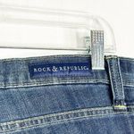 Rock & Republic Rock Republic Size 12 Jeans Slim Straight Blue Denim Embossed Pockets 275 Photo 7