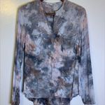 Young Fabulous and Broke tie dye long sleeve button down shirt tie dye S Photo 2