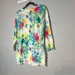Lane Bryant  Button Front Cardigan Sweater Watercolor Floral Jeweled Size 18/20 Photo 6