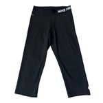 Nike  Pro Capri Training Leggings Womens XS Black Dri-Fit Workout Pants Used Photo 2
