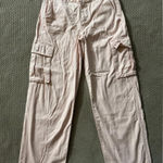 Madewell  Garment Dyed‎ Low Slung Straight Leg Cargo Pants Pink Size 26 Photo 0