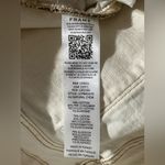 frame denim FRAME Le Crop Mini Boot jeans size 32 cream/off white high low frayed hem Photo 8