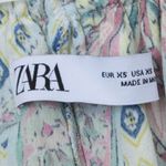 ZARA Floral Paisley Off The Shoulder Ruffle Top Women's Size XS Photo 3