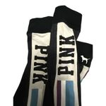 Victoria's Secret Victoria Secret Pink dark gray leggings with colored stripes down legs Sz S Photo 3