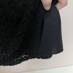 Crochet Dress Small Long Sleeve Midi Black Boho Hippie Pullover Photo 4