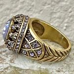 Heidi Daus Lavender Crystal Statement Ring Purple Photo 4