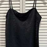 Gilli Black Cheetah Satin Camisole Adjustable Straps Size Small Photo 0