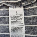 Old Navy  Navy and White Stripe Linen Button-up Top NWT Size Small Photo 6