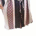 Intermix  Silk Purple Long Sleeve Boho Romper Size 4 Photo 7