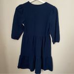 Max + Ash Dress Long Sleeve Tiered Mini Dark Blue Casual Neutral Photo 4