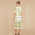 All I Wanted Yellow Floral Lace Midi Dress Size XS Photo 1