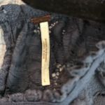 Free People  Olivia Floral Lace Ruffle Bell Sleeve Navy Blue Blouse Women Size L Photo 1