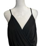 GILLI NWOT black wide leg v neck spaghetti strap light weight jumpsuit Photo 4