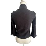 White House | Black Market WHBM Black Knit Button Blazer Jacket Size XS Photo 4