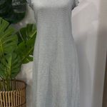 Gap Gray Sheath Midi Dress with Flutter Cap Sleeves Photo 0