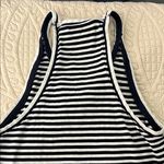 Anthropologie Maeve x Striped Navy Blue and White Women's Tank Top Size Small Photo 5