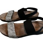 Munro Women's Pisces Sling Sandal, Wht/Blk Fabric Combo, Sz 9.5 Photo 6