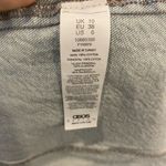 ASOS  Strapless Denim Mini Dress With Slit Hem Photo 9